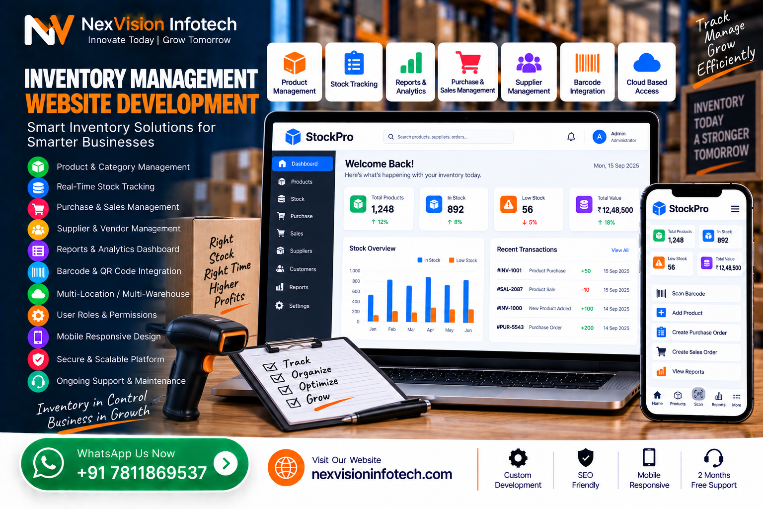 Inventory Management Website Development