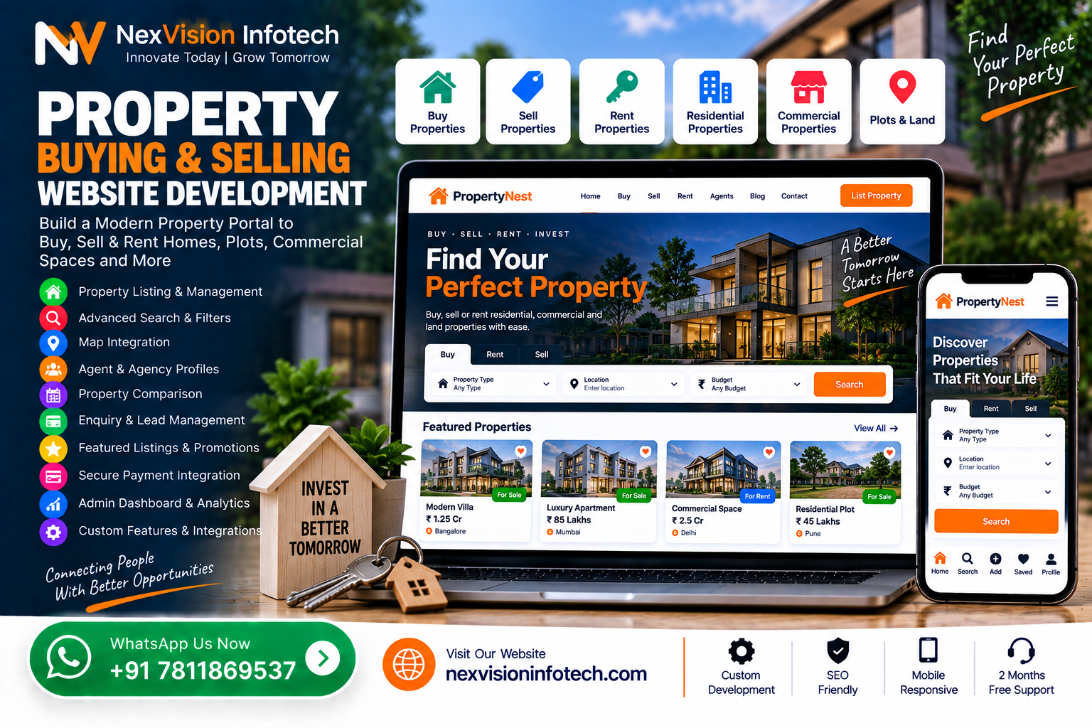 Property Buying & Selling Website Development