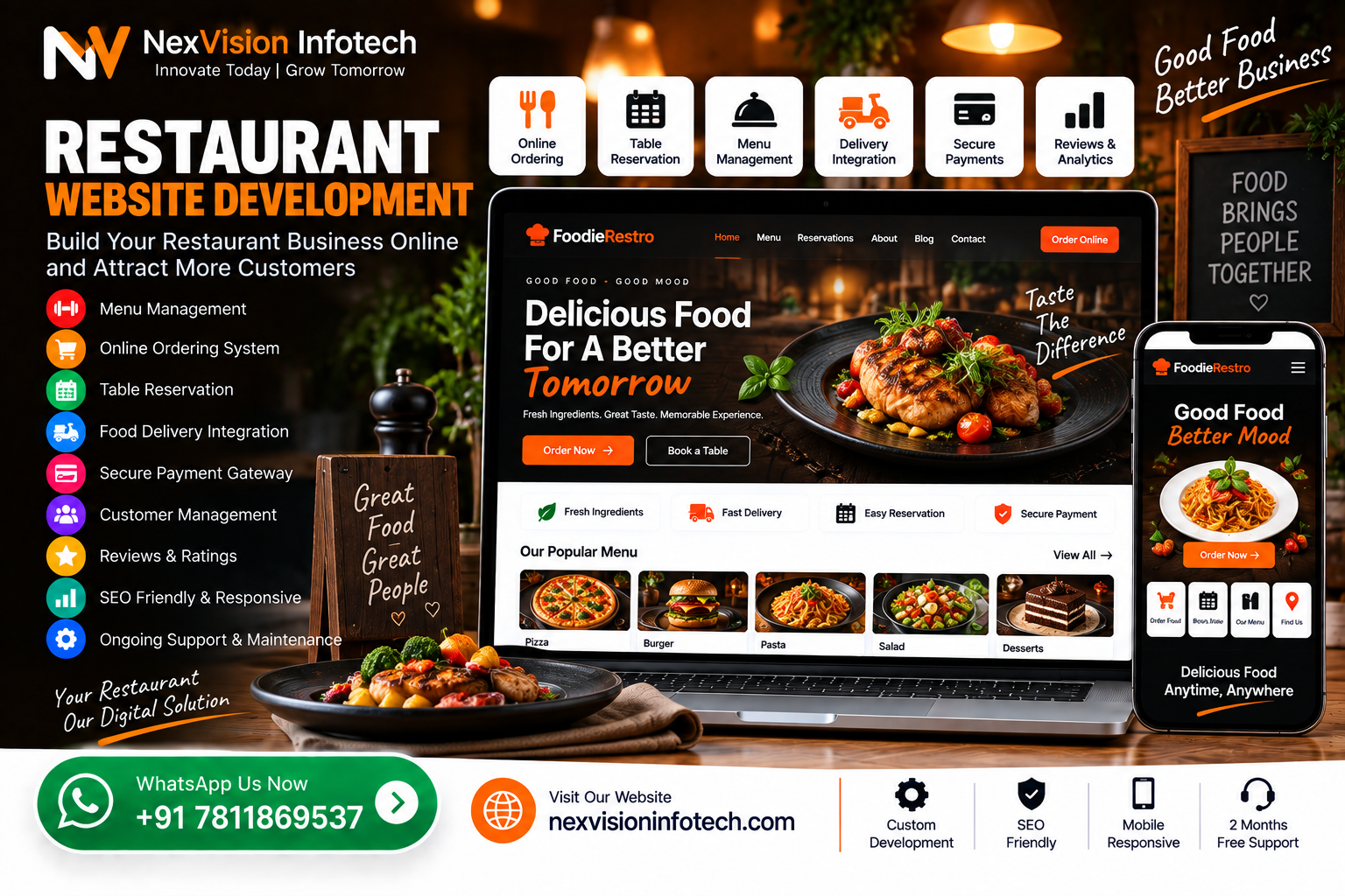 Restaurant Website Development